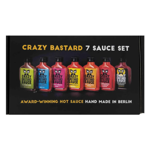 coffret 7 sauces piquantes Crazy bastard